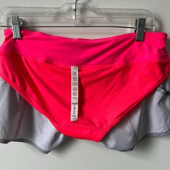 SPECIAL EDITION Lululemon Run Lightweight Low-rise Lined Short Pink Grey 6 NWOT - Picture 12 of 13